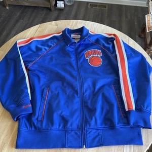 Vintage XL Knicks Jacket Mitchell & Ness Hardwood Classics - Picture 1 of 8
