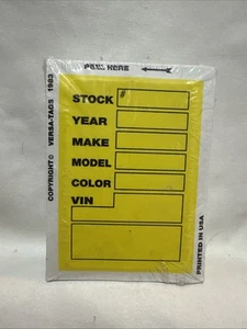 Versa Stock Sticker 100 yellow 3x4 - Foto 1 di 2