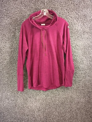 Blusa Avalanche Activewear Feminina Grande Borgonha Manga Longa Cordão Elástico - Imagem 1 de 4