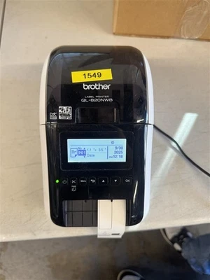 Brother QL-820NWB Label Printer w Original PSU and DK-2225 White Paper Tape - ms - Image 1 of 3