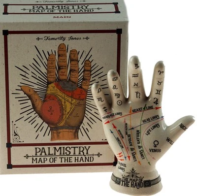 19cm Palmistry Map of the Hand Decorative Ornament - Image 1 of 2