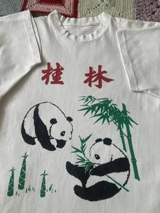 Vintage 90s Panda Single Stitch China Souvenir Tee - Picture 1 of 10