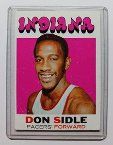 1971-72 Topps Don Sidle Rookie RC #161 Vintage Baloncesto Indiana Pacers - Imagen 1 de 2