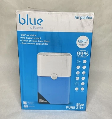BLUEAIR Blue 211+ Air Purifier Large Room, Air Cleaner Dust Dander Open Box - Image 1 of 4