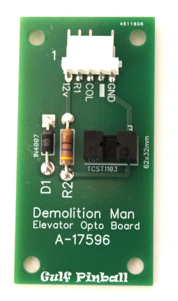 NEW Williams DEMOLITION MAN Elevator  Opto Board A-17596 - Image 1 of 1