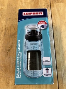 Leifheit Salatdressing Shaker, 5 bedruckte Rezepte, Glasflasche, tropffrei...  - Bild 1 von 4