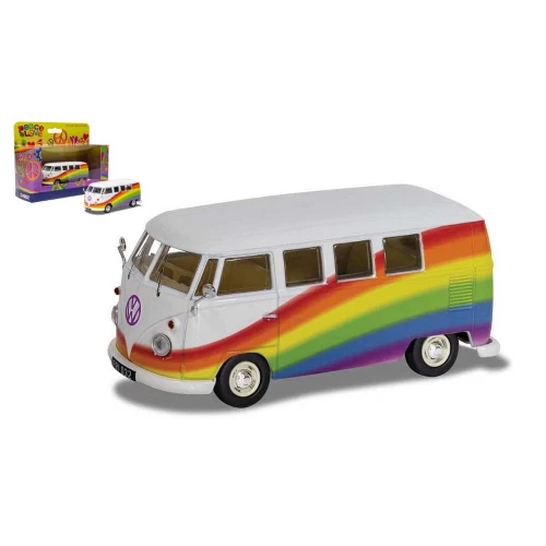 Corgi VW Camper Peace Love Raimbow 1 43