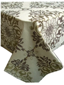 Var Size Thanksgiving Holiday Elegant Jacquard fabric Tablecloth Polyester Thick - Picture 1 of 10
