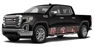 Camo Rocker Panel Graphic Snow Buck Decal Wrap Truck Bushwolf Camouflage - Foto 1 di 6