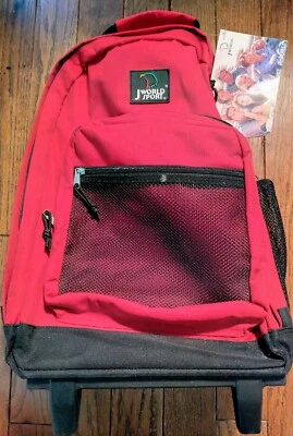 Mochila con ruedas para computadora portátil JWorld Sundance 19" - roja  Foto 1 de 4