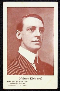 1907 Prince Ellwood Mayer Stock Co. Orpheum Theatre Postcard Haverhill Mass - Picture 1 of 2
