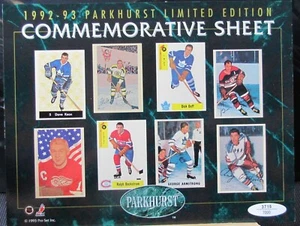 1992-93 Parkhurst Edizione Limitata Originale 6 Fogli Commemorativi KEON - DUFF - Foto 1 di 1