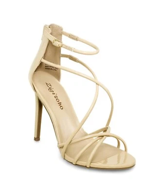  Zapatos de tacón de aguja Zigi para niña Blaker con cremallera punta abierta Foto 1 de 4