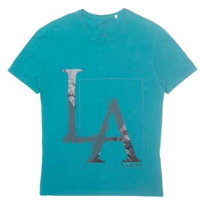 Camiseta GUESS Slim Fit Masculina Verde M - Imagem 1 de 4