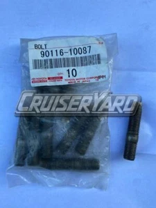 New OEM Toyota Land Cruiser 3FE Exhaust Manifold Stud Bolt 90116-10087 Pair of 2 - Picture 1 of 1