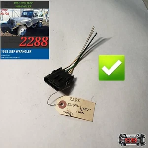 ⭐⭐OEM 1987-1995 JEEP WRANGLER REAR LEFT TAILLIGHT BRAKELIGHT CONNECTOR⭐⭐ - Picture 1 of 2
