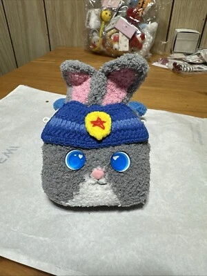 Una bolsa de dibujos animados de conejo de peluche pura hecha a mano para que los niños salgan a jugar 2 Foto 1 de 4