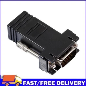 VGA Extender Female/Male to Lan Cat5 Cat5e/6 RJ45 Ethernet Female Adapter - Afbeelding 1 van 11