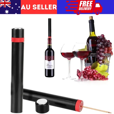 Bottle Opener Tool Red Popper Wine Pump-Pressure Remover Corkscrew Air Cork Out - image 1 of 4
