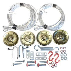 Extension Spring Lift and Containment Kit for 7ft and 8ft doors up to 200lbs - Picture 1 of 6