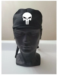 Mens surgical caps, scrub cap, scrub hat, surgical cap black SKULL, ARMY, USA. - Picture 1 of 16