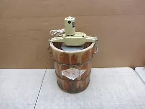 VTG WHITE MOUNTAIN 4 Qt ELECTRIC ICE CREAM FREEZER MAKER MODEL 4&6E WORKS - Picture 1 of 24