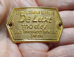 Seawol Nähzubehör De Luxe Modell Abzeichen Emblem weltweit verkauft Japan - Bild 1 von 3