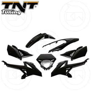 KIT CARENE 7 PEZZI CARENA VERSIONE ORIGINALE NERO LUCIDO BETA 50 RR 2013 - Picture 1 of 11