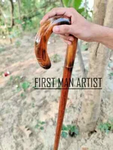 Hand Carved Style Walking Stick Wooden Walking Stick Cane For Beautiful Gifts - Picture 1 of 5