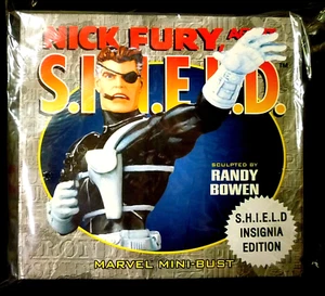 Nick Fury SHIELD Insignia Bust Sealed New Avengers IronMan Bowen Marvel Amricons - Picture 1 of 4