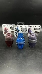 Mega Bloks Halo Metallic Series Figure Covenant Elite Action Figure Lot of 3 - Picture 1 of 7