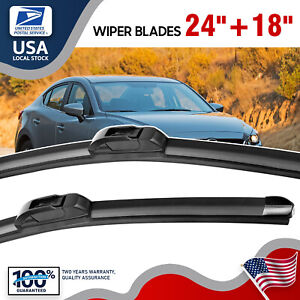 Set of 24" 18" 13" OEM Windshield Wiper Blades For Chevrolet Equinox 2012-2023