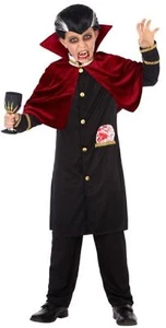 Boys Evil Vampire Fancy Dress Costume 10-12 years - Picture 1 of 1