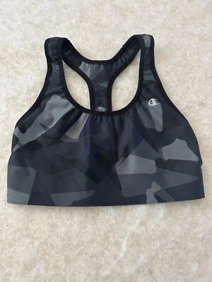 Sujetador deportivo Champion con cuello redondo y espalda en T camuflaje abstracto - se estima que es un XS Foto 1 de 4