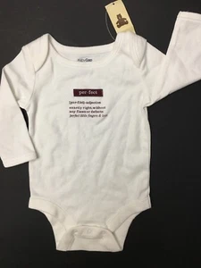 NEU MIT ETIKETT BABY GAP 3-6 MONATE EINTEILER BODY PERFEKT WEISS LANGARM OBERTEIL - Bild 1 von 2