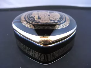 Vintage hand made in Greece 24K gold trinket box - Picture 1 of 6