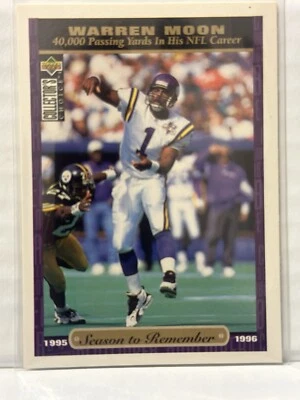 1996 Upper Deck Collector's Choice - Season to Remember #65 Warren Moon - Image 1 of 2