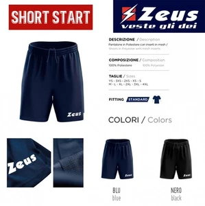 Pantaloncino Calcio Calcetto Volley ZEUS Mod. SHORT START Gara allenamento compl - Bild 1 von 18