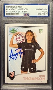 2023 Parkside NWSL Vol. 1 #158 Alyssa Thompson Rookie Auto PSA/DNA  - Picture 1 of 2