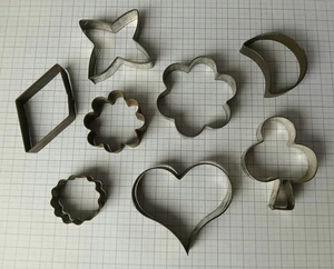 8 alte Ausstechformen Backformen Plätzchen Weihnachten Adventszeit - Bild 1 von 1