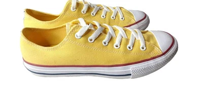 匡威 Converse Chuck Taylor All Star 低帮黄色运动鞋 6 码青少年鞋  — 第 1/4 张图片