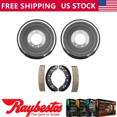 Kit trasero tambores de freno y zapatas de freno para Ford E-250 Econoline Club Wagon 1975-1980 Foto 1 de 4