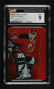 1996-97 Select Certified Red Martin Brodeur #6 CGC 9 Mint HOF - Picture 1 of 3