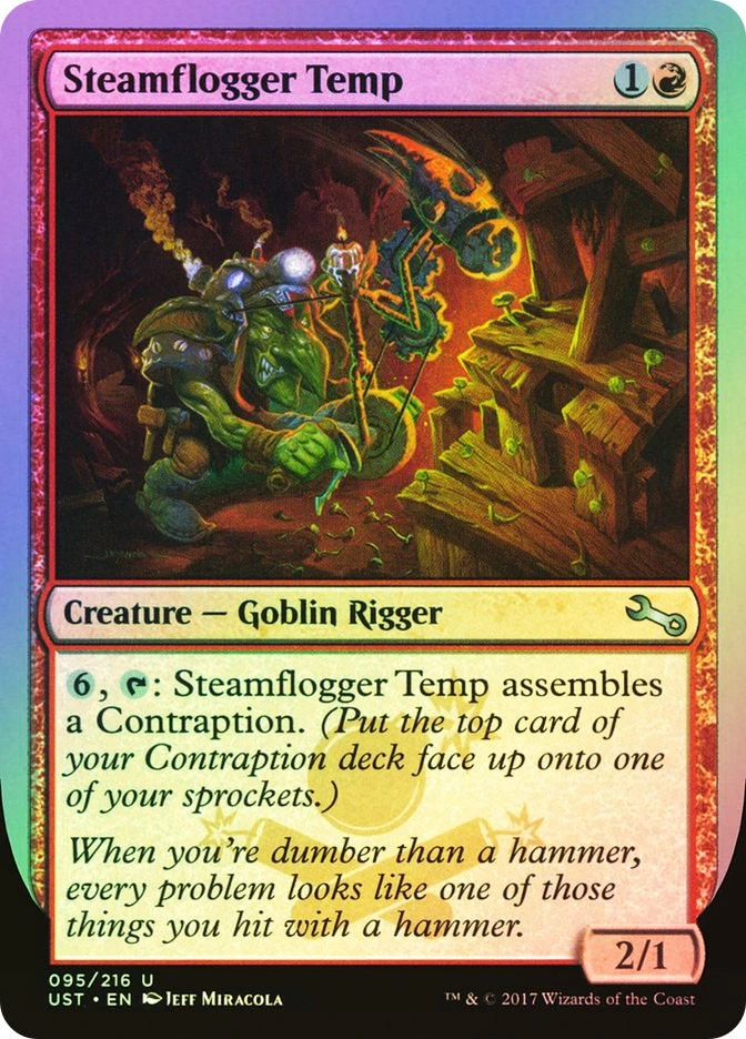 MTG FOIL Steamflogger Temp  - Unstable #095 - Image 1 of 1