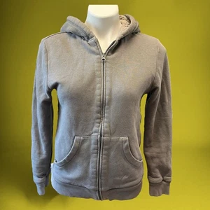 Super Thick Sherpa Lined Hooded Zip Sweatshirt Men's Small Faux Fur Lined Skater - Picture 1 of 7