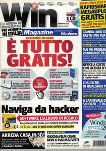 Rivista WIN MAGAZINE 162 Febbraio 2012 con DVD software vintage retrocomputer - Foto 1 di 3