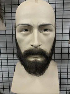 Realistic Fake Beard and Moustache Set. Human Hair, hand knotted. Cosplay,Tv - Picture 1 of 4