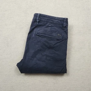 Tuta pantalone chino uomo Hugo Boss W31 L32 jeans pantalone tessuto blu slim fit elasticizzato - Foto 1 di 13