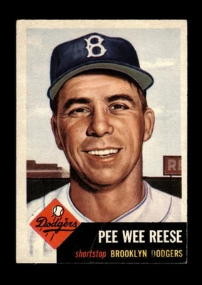 1953 Topps Set-Break No 76 Pee Wee Reese VG-VGEX (складка) *GMCARDS* - Изображение 1 из 2