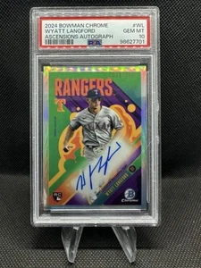 Wyatt Langford RC 2024 Bowman Chrome Ascensions Auto /150 PSA 10 - Picture 1 of 2